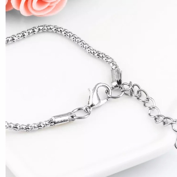 Turquoise Silver Peacock Necklace - Picture 5 of 8